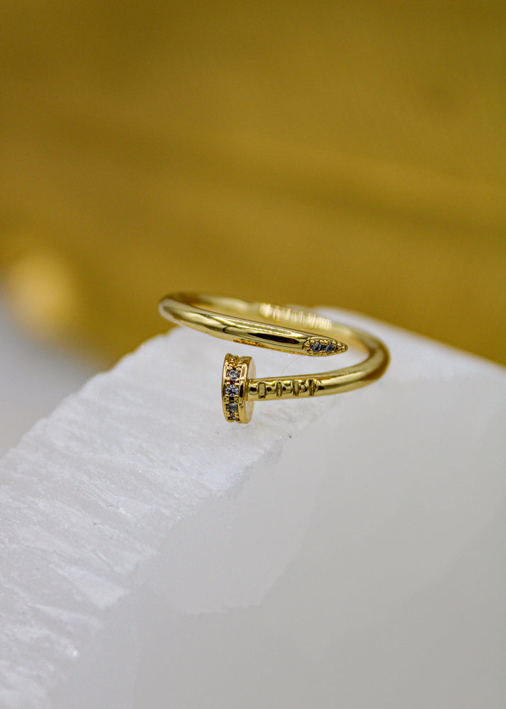 GOLD BOLT RING