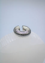 CHUNKY SILVER CARACOL EAR CUFF