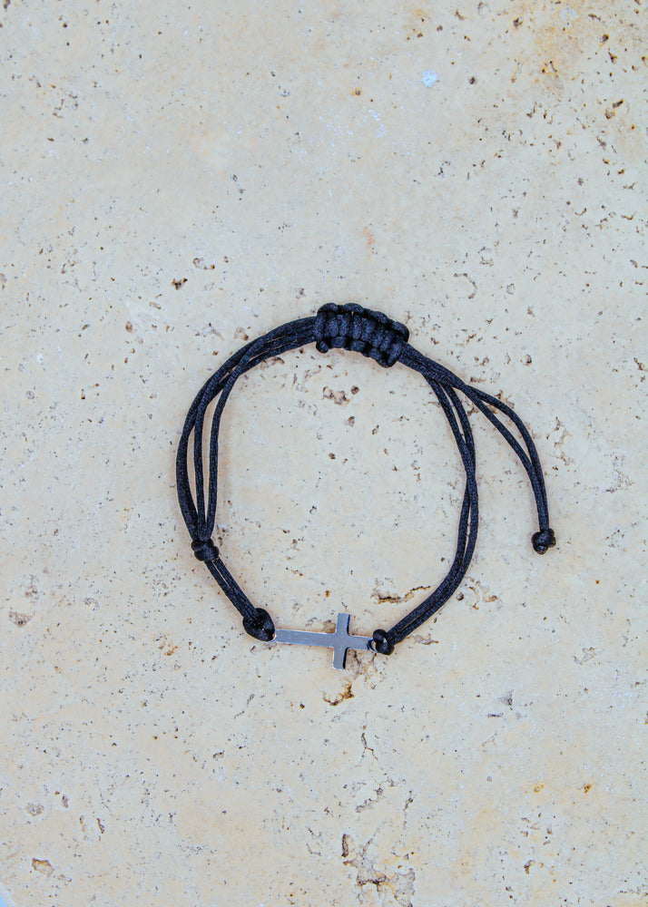 CROSS CORD BRACELET