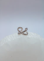 CROSS SILVER EAR CUFF